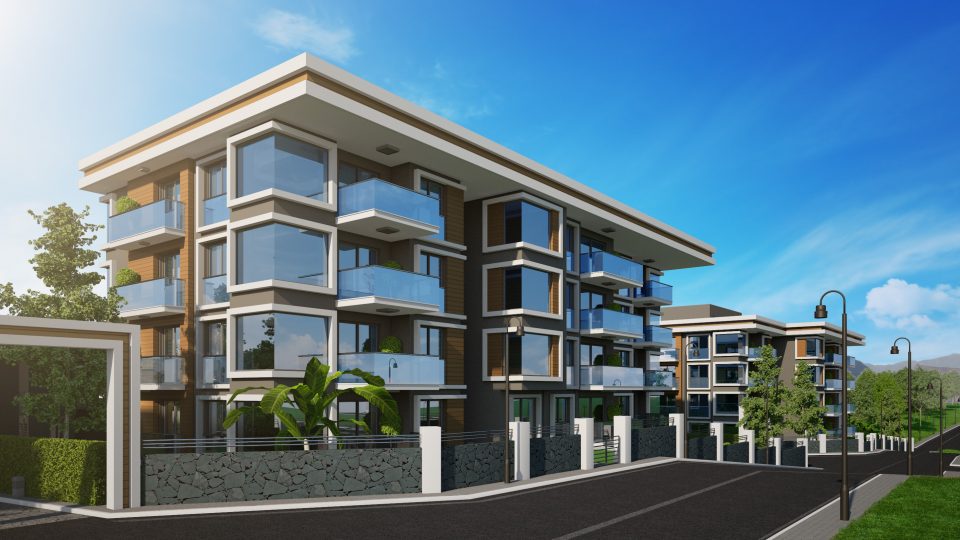 Apartment complex in the natural area Burlington Developments